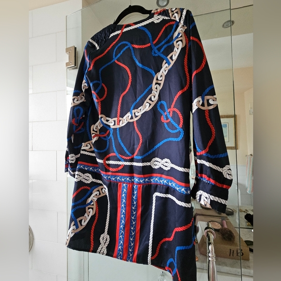 Zara Nautical Chain Print Blouse - Size S - Picture 9 of 9